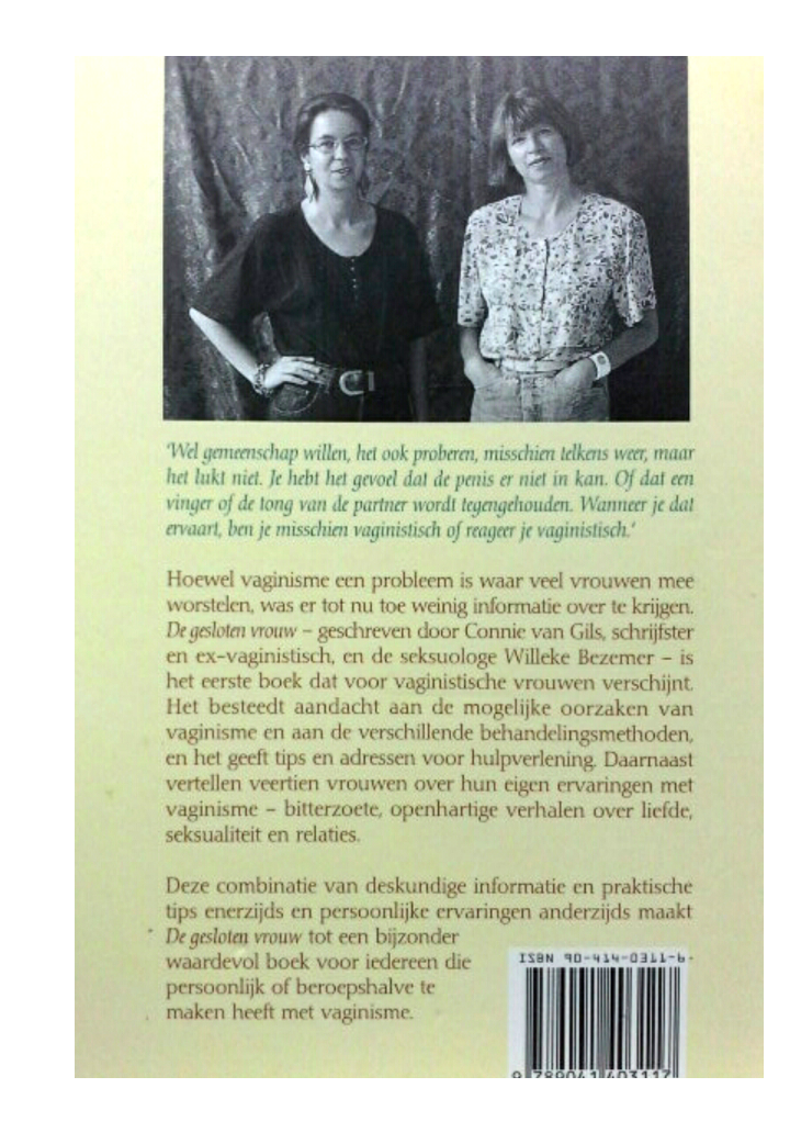 Boek De gesloten vrouw van De Paarse Keizerin over vaginisme op witte achtergrond