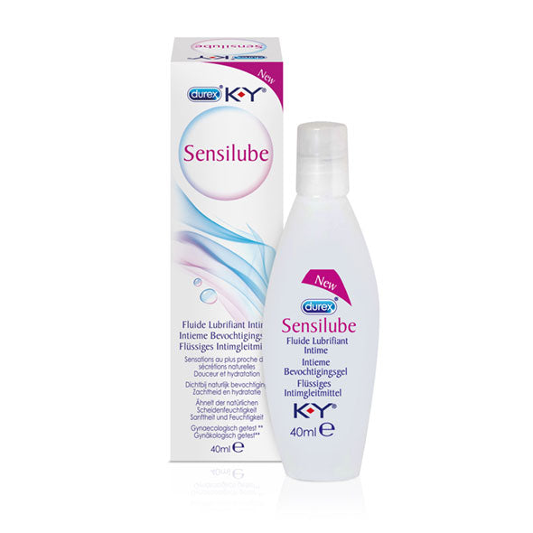 Flesje Durex Sensilube intiem glijmiddel 40 ml met verpakking