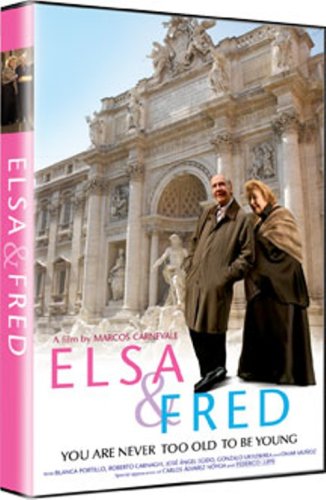 Elsa y Fred DVD-hoes met ouder koppel bij Trevi-fontein in Rome