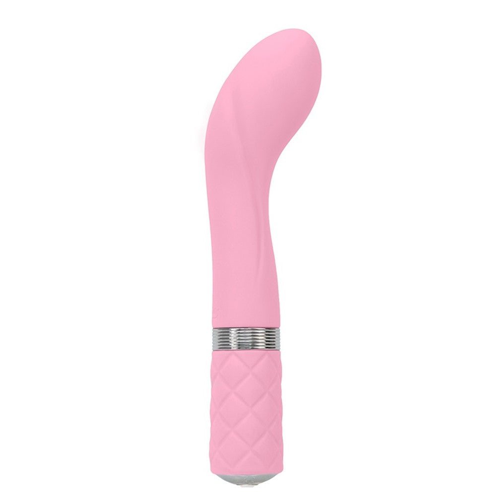Elegante verpakking van De Paarse Keizerin Sassy in lichtroze met oplaadkabel en discrete presentatie