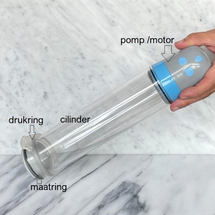 elektrische penispomp voor krijgen en behouden van erectie, klaar voor gebruik
