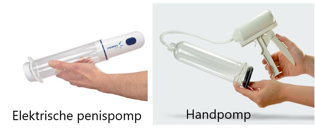 verschillen tussen elektrische penispomp en handpomp