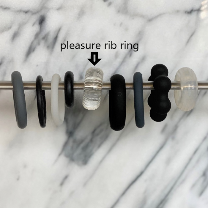 Pleasure rib ring ivm andere ringen