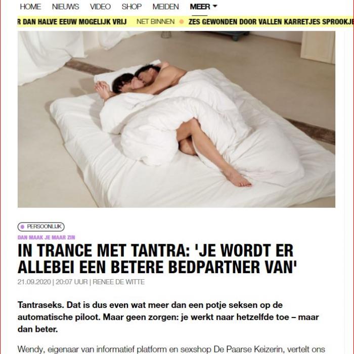 Artikel in Linda Magazine Linda.nl over Tantra seks