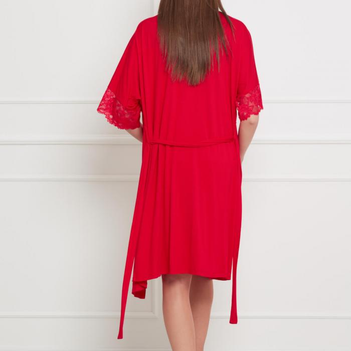 Rode robe, peignoir van Ohzua achterkant