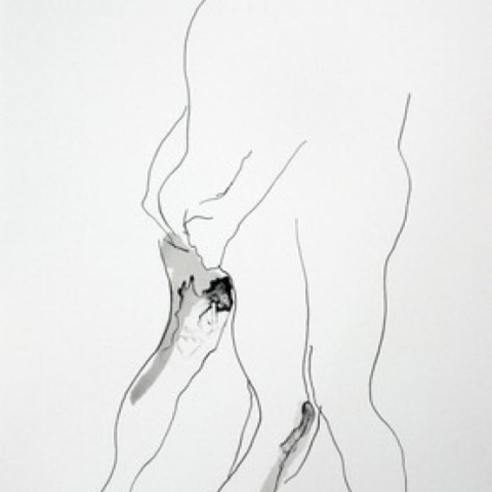 Erotische kunst van Sam Drukker, staand stel