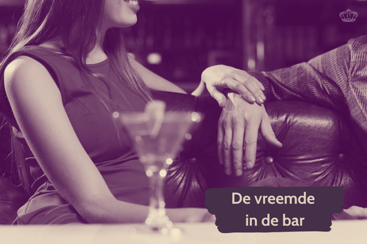 Beeld bij het rollenspel de vreemde in de bar