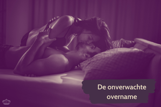 Illustratie van rolwisseling tijdens het vrijen, de onverwachte overname