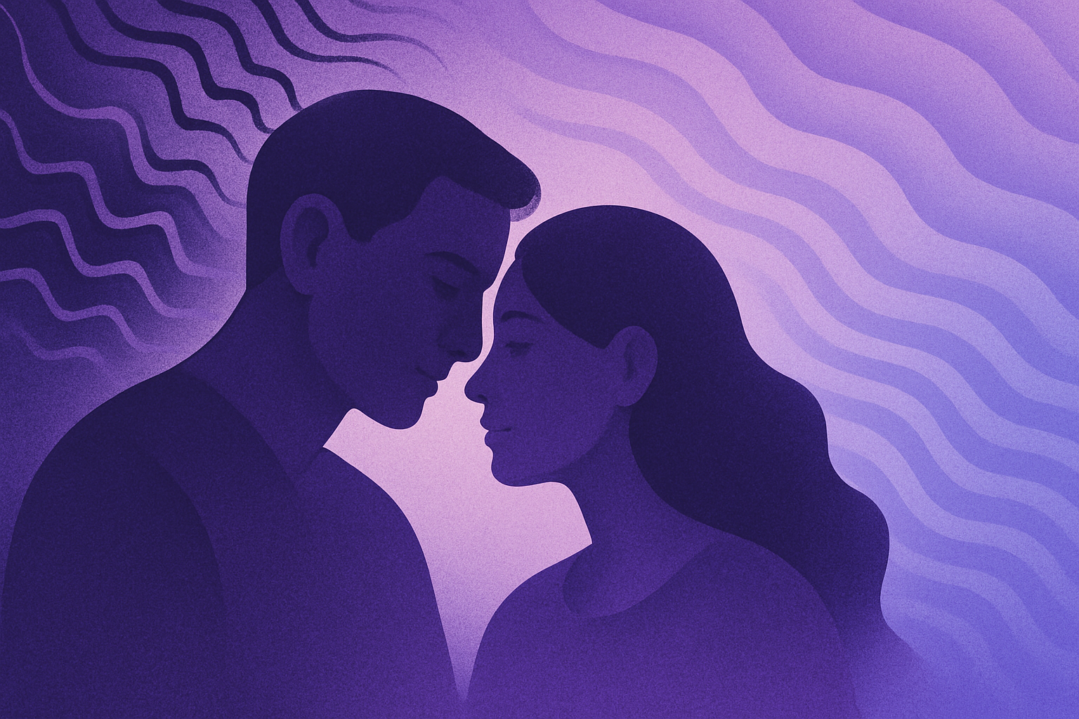 Informatieve illustratie over de relatie tussen seks en stress met tips voor ontspanning en betere intimiteit