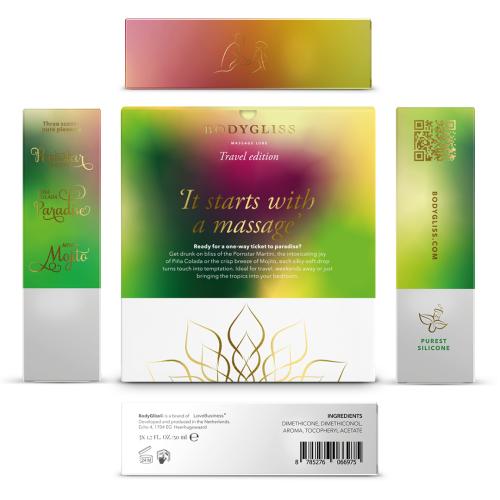 BodyGliss Travel Edition 3-pack Tropical Temptation