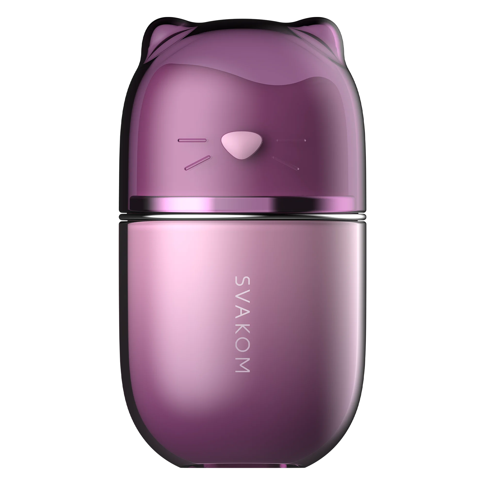 Svakom Klitty in Dusty Lavender, vooraanzicht met het dopje erop