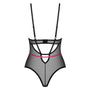 Obsessive Novenes zwarte stringbody met roze accenten