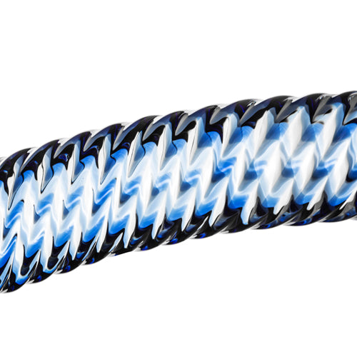 Glazen dildo Gildo No. 5, 18 cm, transparant blauw