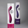 Minna Ola vibrator verpakking in twee kleuren roze/magenta en paars, cilindrische kokers siliconen