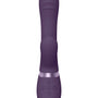 Vive Tani vooraanzicht, paarse rabbit vibrator met geribbelde schacht