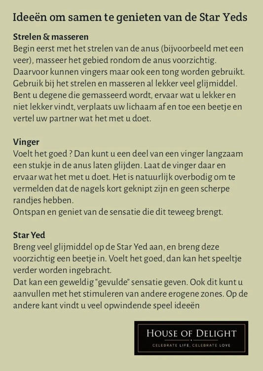 Star Yed 1 buttplug voor beginners