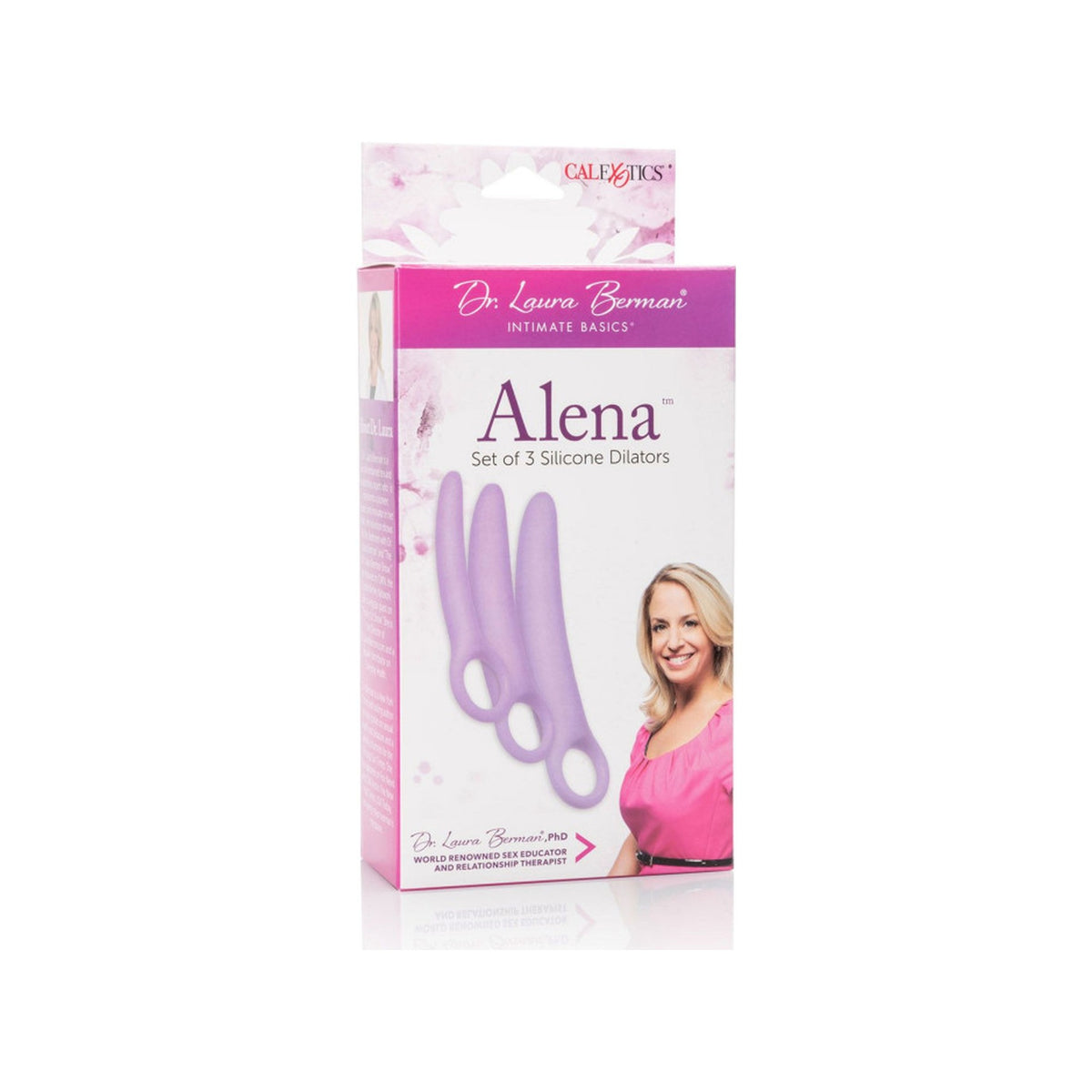 Verpakking van de Alena dilatorset van Dr. Laura Berman