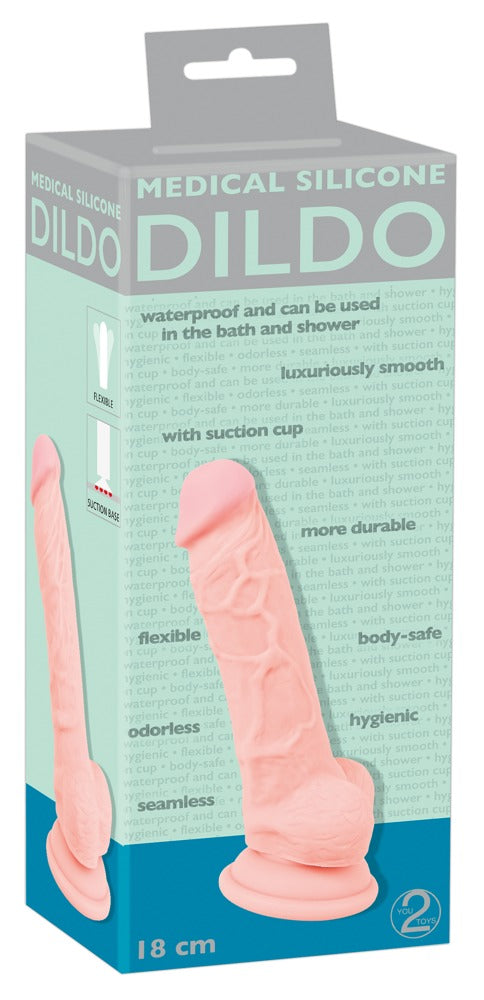 Doos van de realistische dildo S/M van medisch siliconen met de dildo in het venster
