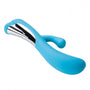 Dorr Iora rabbit vibrator in aquablauw met chromen accent en dubbele stimulatie