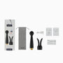 Emma Neo Wand vibrator complete verpakkingsinhoud met opbergzakje en oplaadkabel