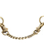 Enkelboeien van Fifty Shades of Grey verbonden met gouden ketting, luxe uitstraling