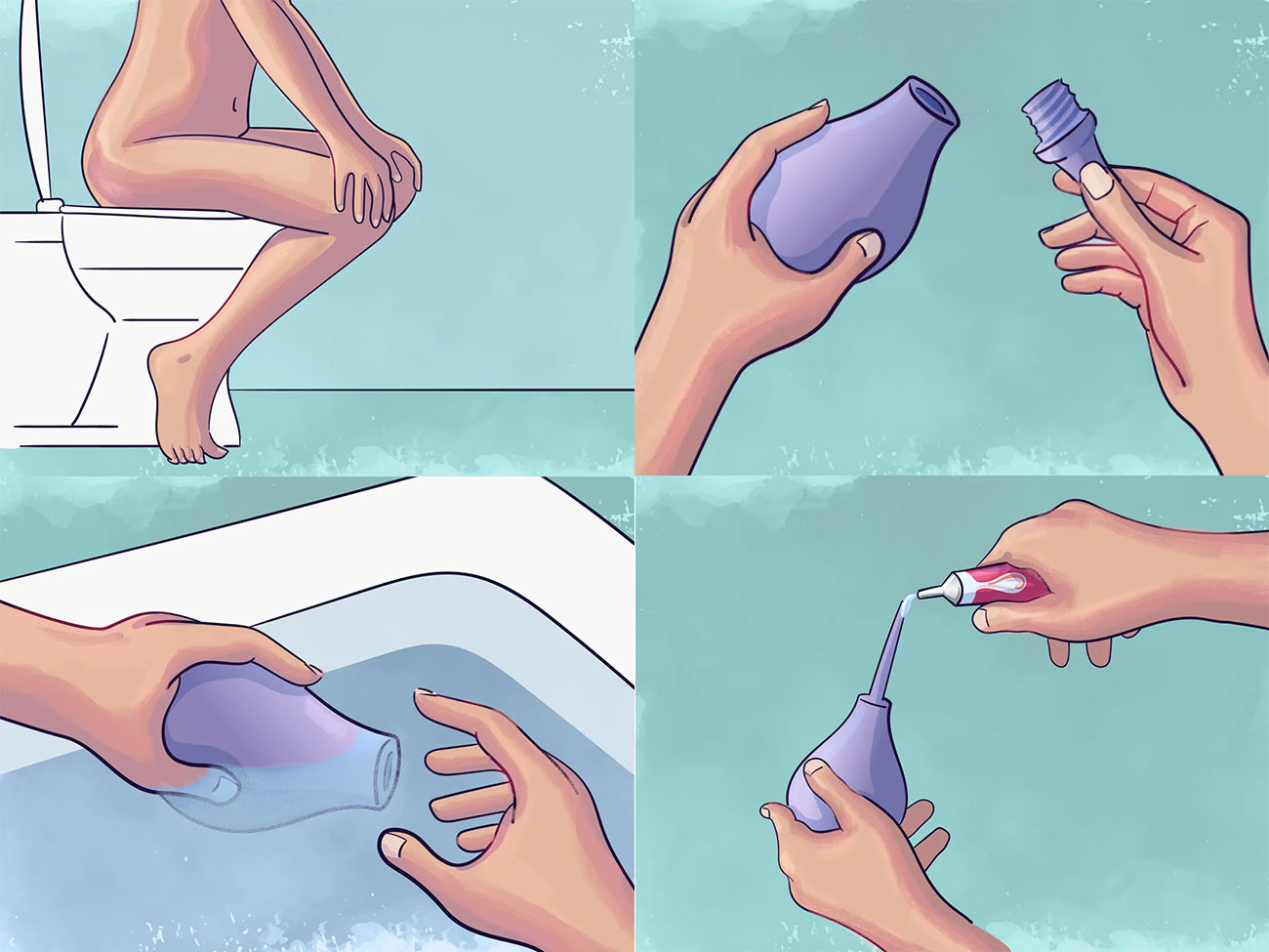 Afbeelding bij het artikel Hoe gebruikt u een anale douche? op De Paarse Keizerin over hoe werkt een anaal douche