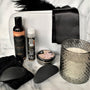 Sensuele geschenkset met massage-olie, glijmiddel, kaars, blinddoek, veertje en vibrators
