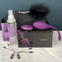 Cadeauset Purple Delight met vibrator, toy cleaner, tepelklemmen, veertje en opbergtasje