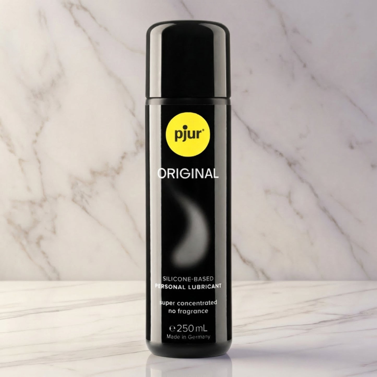 Pjur Original siliconenbasis glijmiddel 250ml zwarte fles, supergeconcentreerd, geurvrij, Made in Germany