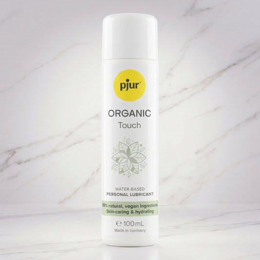 Pjur Organic Touch waterbasis glijmiddel 100 ml, 98% natuurlijk vegan, witte fles
