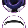 Paarse holle strap-on S/M detail binnenzijde ring en zwart harnas