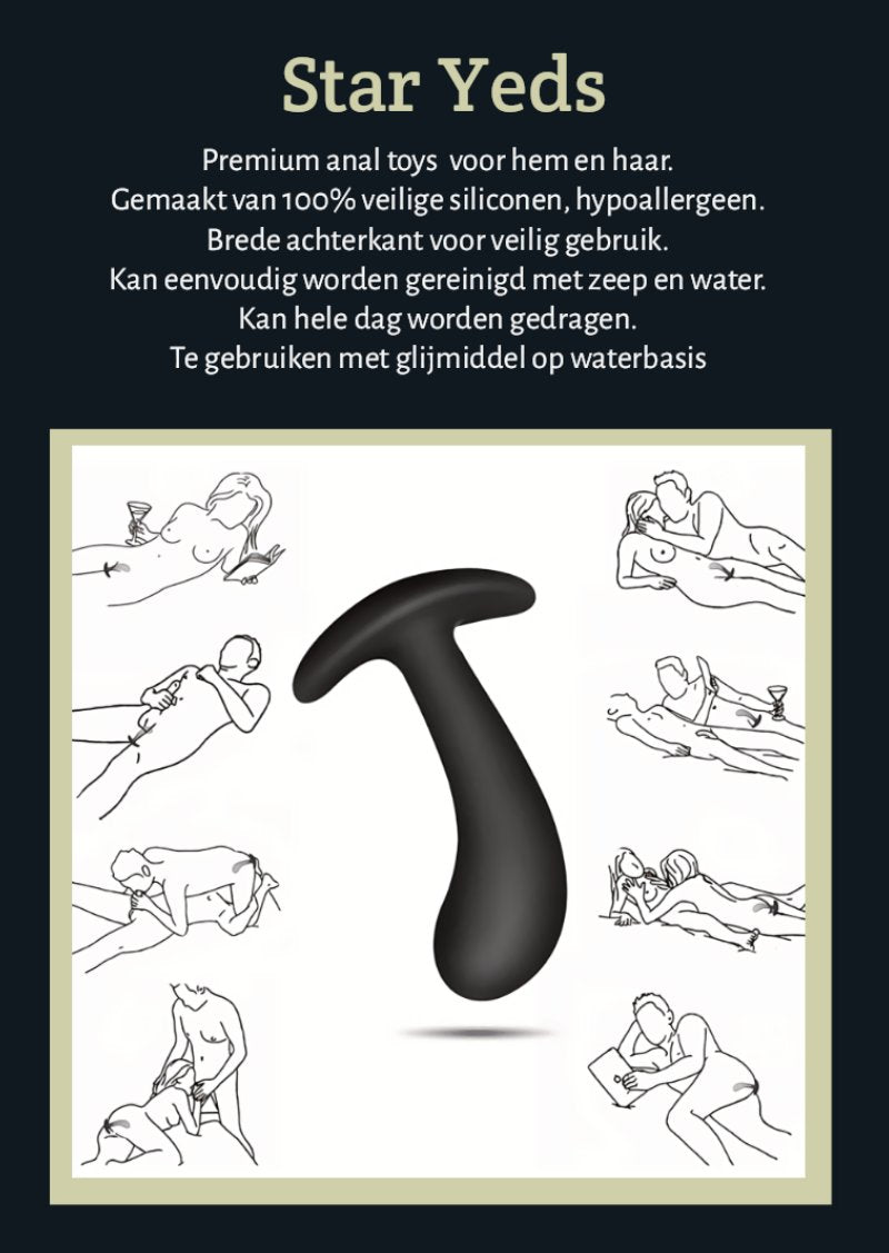 Infographic Star Yeds met eigenschappen en tekeningen van houdingen voor hem en haar