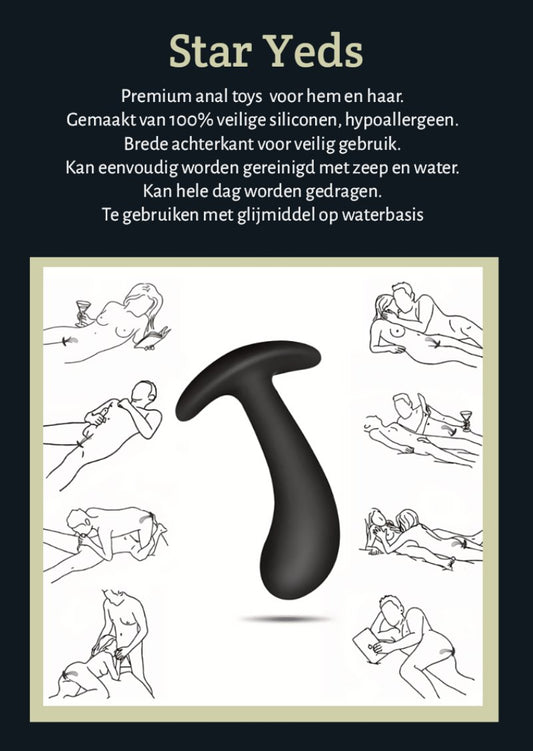 Luxe verpakking van De Paarse Keizerin anale erotiek set met bijbehorende accessoires