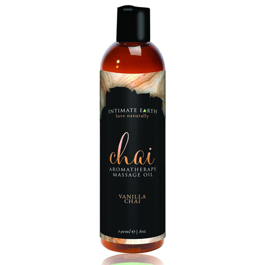 Intimate Earth Chai Aromatherapie Massageolie vanille chai geur 120 ml