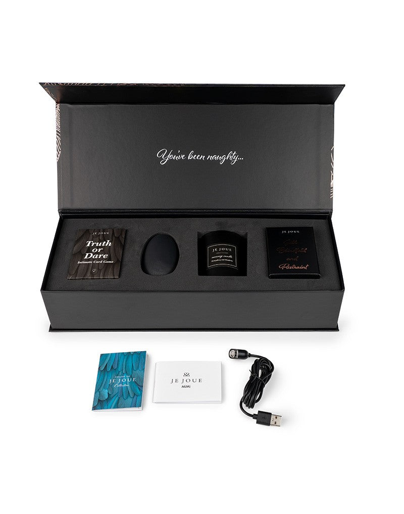 Je Joue cadeauset van De Paarse Keizerin met elegante producten op witte achtergrond