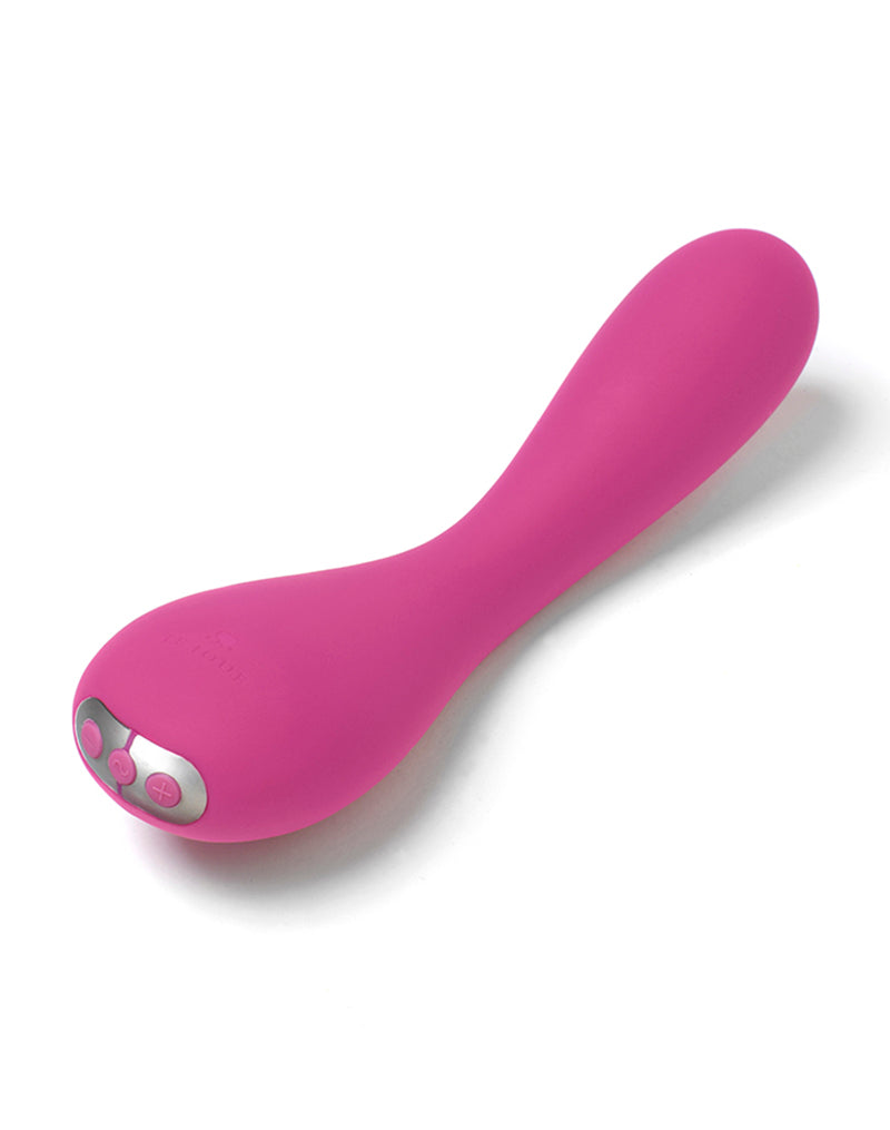 Roze Je Joue Uma van opzij met de knoppen aan het uiteinde van het handvat