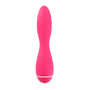 Roze slanke Jimmyjane Intro 4 vibrator met taille-ontwerp, vooraanzicht op witte achtergrond