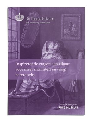 Paars boekje met inspirerende vragen voor meer intimiteit van De Paarse Keizerin