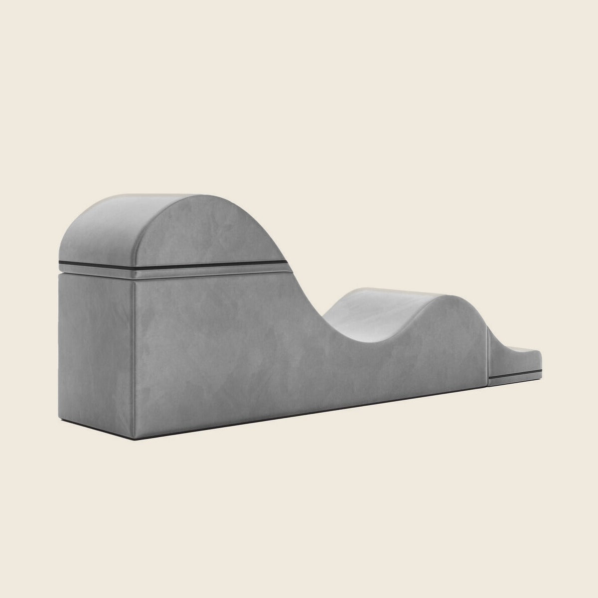 Liberator Aria Flip Chaise uitgeklapt, gezien vanaf de hoge rugleuning