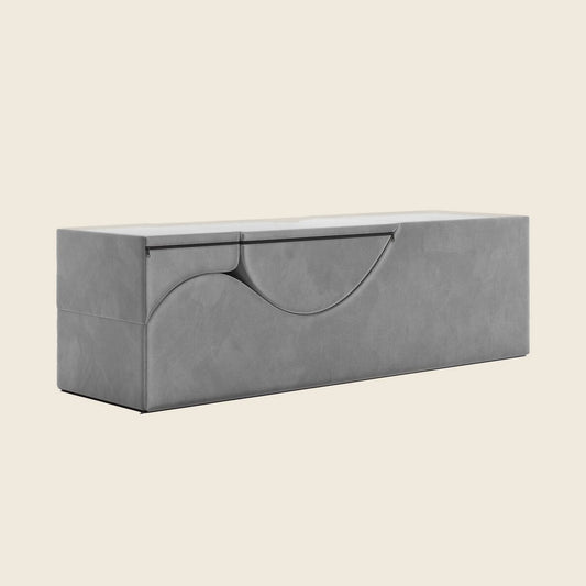 Liberator Aria Flip Chaise ingeklapt als strakke grijze bank