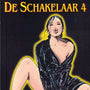Omslag met zwarte achtergrond en gele titel, De Schakelaar 4 van Milo Manara, Arboris