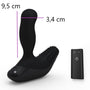Nexus Revo Stealth prostaat massager in zwart silicone op witte achtergrond