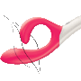 We-Vibe Nova rabbit vibrator met flexibele clitorisarm - illustratie buigbaarheid