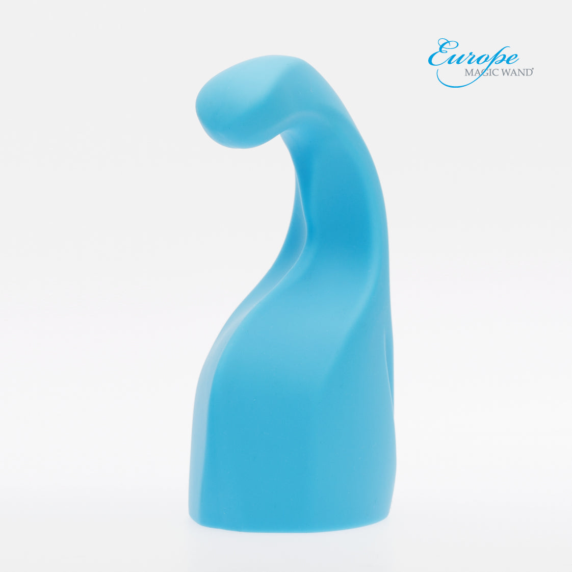 Zijaanzicht van het Genius opzetstuk accessoire voor Magic Wand vibrator van De Paarse Keizerin