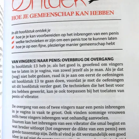 Binnenpagina over de overgang van vingers naar gemeenschap, Overwin je vaginisme
