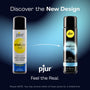 Pjur Analyse Me anaal glijmiddel oud en nieuw verpakkingsdesign vergelijking, 100 ml flessen