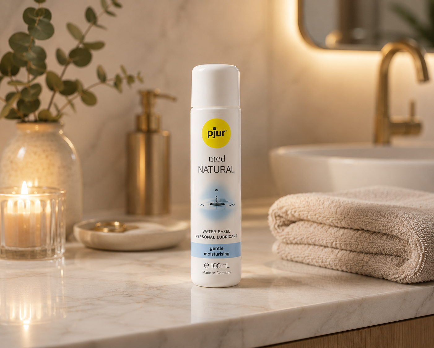 Pjur Med Natural Glide: zacht en vochtinbrengend glijmiddel (100 ml)
