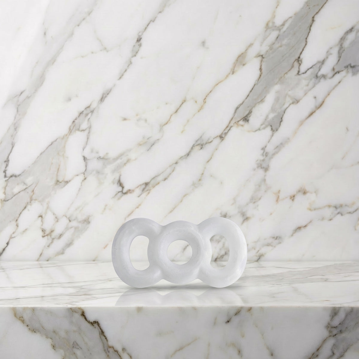 Witte Primus erectiering van 12,5 mm met twee grepen op een marmeren plank