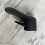 Zijaanzicht van paars rabbit opzetstuk accessoire voor wandmassagers Melody en VIM van De Paarse Keizerin