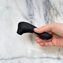 Close-up van bedieningsknoppen en premium siliconen materiaal van Rock Star stimulator
